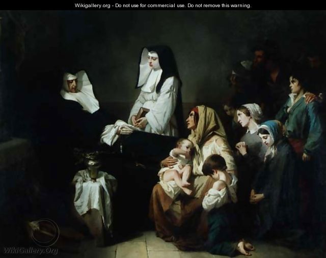 Death of a Sister of Charity, 1850 - Isidore Alexandre Augustin Pils