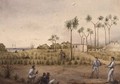 Portable observatory at Cape Upstart, Australia, 1843 - Edwin Augustus Porcher