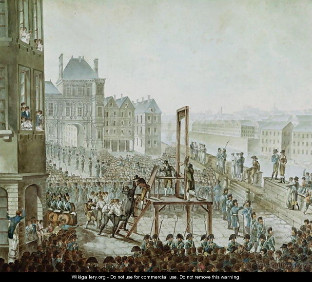 The Execution of Georges Cadoudal 1771-1804 and his Accomplices, Place de Greve, 25th June 1804 - Armand de Polignac