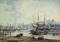 Towing a Warship out of Bristol Harbour, 1783 - Nicholas Pocock