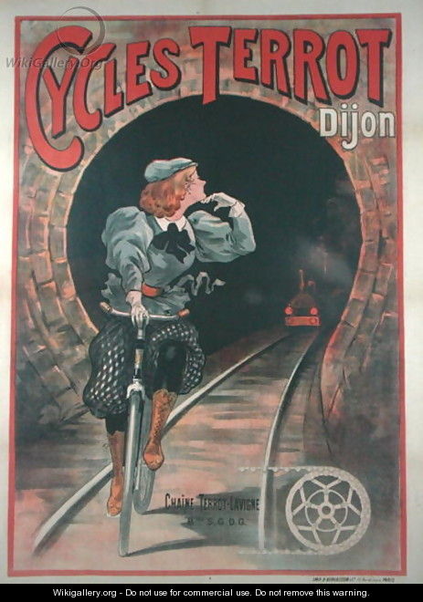 Poster advertising the Terrot Cycles, in Dijon, 1900-01 - Plouzeau