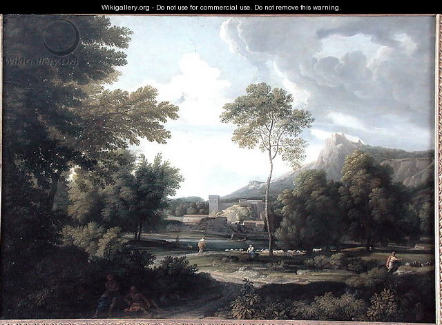 River Landscape - Gaspard Dughet Poussin
