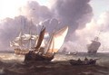 Dutch Three-Masters and Small Craft in a Swell - Charles Martin Powell