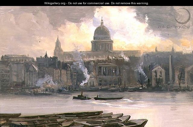 St.Pauls from the River - George Hyde Pownall