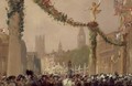 Decorations in Whitehall for the Coronation of King George V, 1910 - George Hyde Pownall