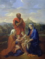 The Holy Family with St. John, St. Elizabeth and St. Joseph Praying, 1656 - Nicolas Poussin