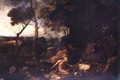 Landscape with St. Jerome - Nicolas Poussin