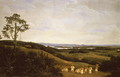 Panoramic View in Brazil with a River in the Distance - Frans Jansz. Post