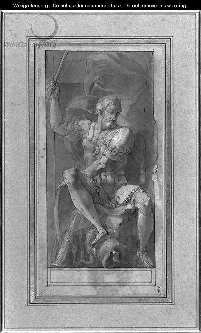 King Francois I 1494-1547 as Caesar - Francesco Primaticcio