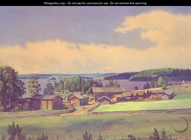 Northern Landscape - Luigi (Ludwig Osipovich) Premazzi
