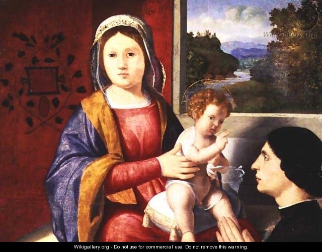 Madonna and Child with Donor - Andrea Previtali