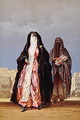 Veiled women, from Souvenir of Cairo, 1862 - Amadeo Preziosi