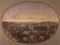 View of Constantinople from Galata looking towards the Golden Horn and the Bosphorus - Amadeo Preziosi