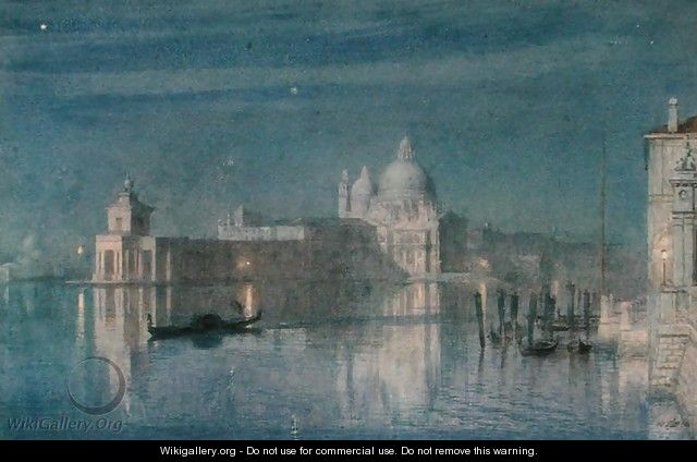 Santa Maria Della Salute, Venice, Moonlight, 1863 - Sir Edward John Poynter
