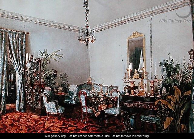 Varvara Obreskoffs Salon, 1848 - Luigi (Ludwig Osipovich) Premazzi