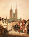 Lincoln Cathedral, before 1808 - Augustus Charles Pugin