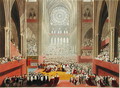 The Ceremony of the Homage, 19th July 1821, from an album celebrating the Coronation of King George IV 1762-1830 engraved by William James Bennett 1787-1844 published 1824 - (after) Pugin, A.W. and Stephanoff, J.