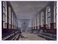 The Merchant Taylors School Room, from History of Merchant Taylors School, part of History of the Colleges, engraved by Joseph Constantine Stadler fl.1780-1812 pub. by R. Ackermann, 1816 - (after) Pugin, Augustus Charles