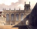 Exterior of Trinity College Chapel, illustration from the History of Oxford, engraved by J. Bluck fl.1791-1831 pub. by R. Ackermann, 1813 - (after) Pugin, Augustus Charles