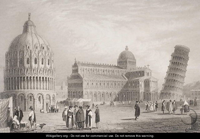 Pisa, engraved by William Finden 1787-1852 - Samuel Prout