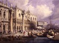 The Molo and the Doges Palace, Venice - Samuel Prout