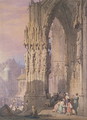 Porch of Regensburg Cathedral - Samuel Prout