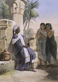 A Berber Playing the Kissar to Women of the Same Tribe, illustration from The Valley of the Nile, engraved by Eugene Le Roux 1807-63 pub. by Lemercier, 1848 - Emile Prisse d'Avennes