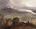 Lake Windermere, detail of the Lakeside Railway, from The English Lake District, 1853 - James Baker Pyne