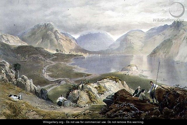 Wast Water, from The English Lake District, 1853 - James Baker Pyne