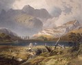 Langdale Pikes, detail of the tarn, from The English Lake District, 1853 - James Baker Pyne