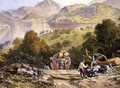 Ullswater, detail of a woodmans cart, from The English Lake District, 1853 - James Baker Pyne
