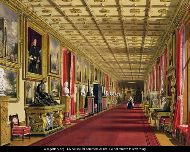 South Corridor, Windsor Castle, 1838 - James Baker Pyne