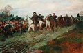 The Retreat through the Jerseys, from The Story of the Revolution by Henry Cabot Lodge (1850-1924, published in Scribners Magazine, April 1898 - Howard Pyle