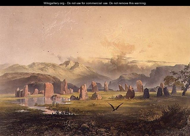 Castlerigg Stone Circle near Keswick, from The English Lake District, 1853 - James Baker Pyne