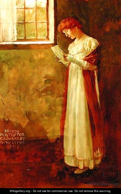 Untitled Woman by a Window, 1911 - Howard Pyle