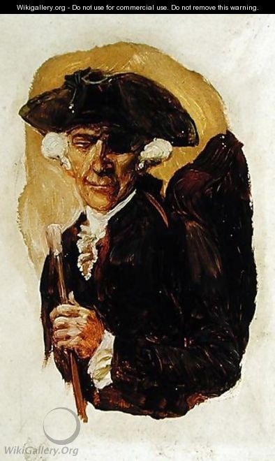 The Little Gentleman with One Eye, from The Ruby of Kishmoor by Howard Pyle, published in Harpers Monthly Magazine, August 1907 - Howard Pyle
