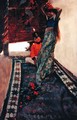 I Sat at her Feet While she Drilled the Island Language into Me, from Sinbad in Burrator, by Arthur Quiller-Couch 1863-1944, published in Scribners Magazine, August 1902 - Howard Pyle