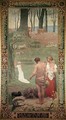 The Childhood of St. Genevieve - Pierre-Cecile Puvis de Chavannes