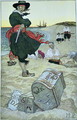 Pirate William Kidd burying treasure on Oak Island - Howard Pyle