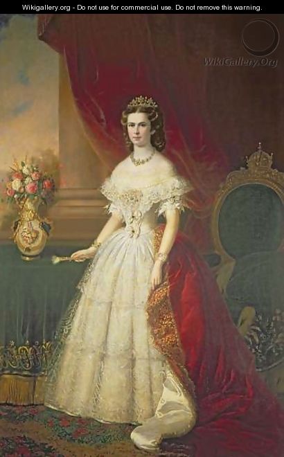 Empress Elizabeth of Bavaria 1837-98, 1863 - Franz Russ