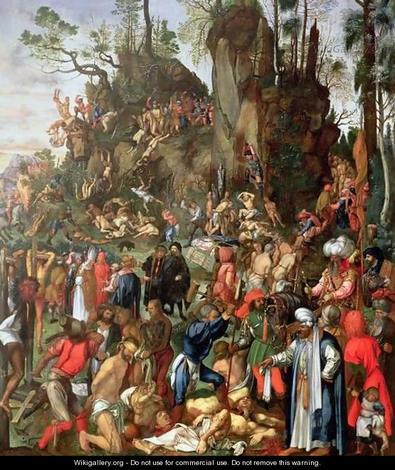 Martyrdom of the Ten Thousand, copy of a painting by Albrecht Durer, 1653 - Johann Christian Ruprecht Martyrdom of the Ten Thousand, copy of a painting by Albrecht Durer, 1653 - Johann Christian Ruprecht