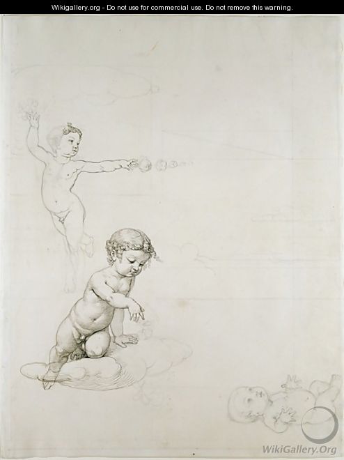 The Two Rose Genies and the Baby in the Field, 1807-08 - Philipp Otto Runge