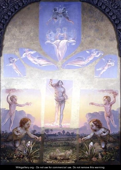 A study for the second version of The Morning, 1809 - Philipp Otto Runge