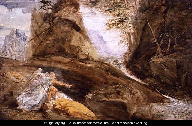 The Angel Showing Hagar the Stream - John Runciman