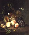 A Still Life on a Marble Ledge - Rachel Ruysch