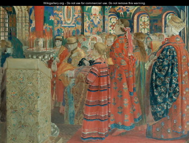 Seventeenth Century Russian Women at Church, 1899 - Andrei Petrovich Ryabushkin