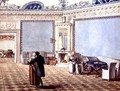 Neo-Classical Blue Drawing Room in St. Petersburg, 1819 - Anonymous Artist