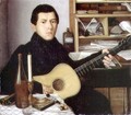 Portrait of a Young Man with a Guitar, c.1830 - Anonymous Artist