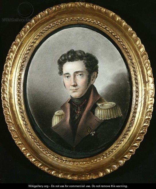 Portrait of a Russian Officer, 1818 - Anonymous Artist