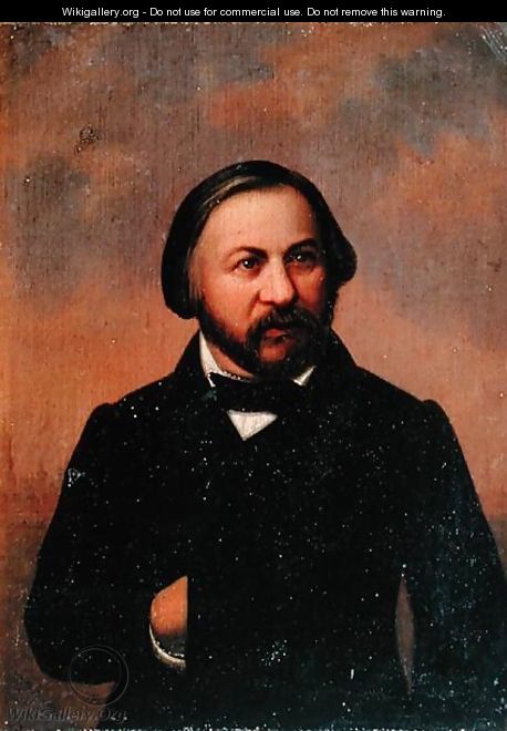 Portrait of Mikhail Ivanovich Glinka 1804-57, 1850s - Anonymous Artist
